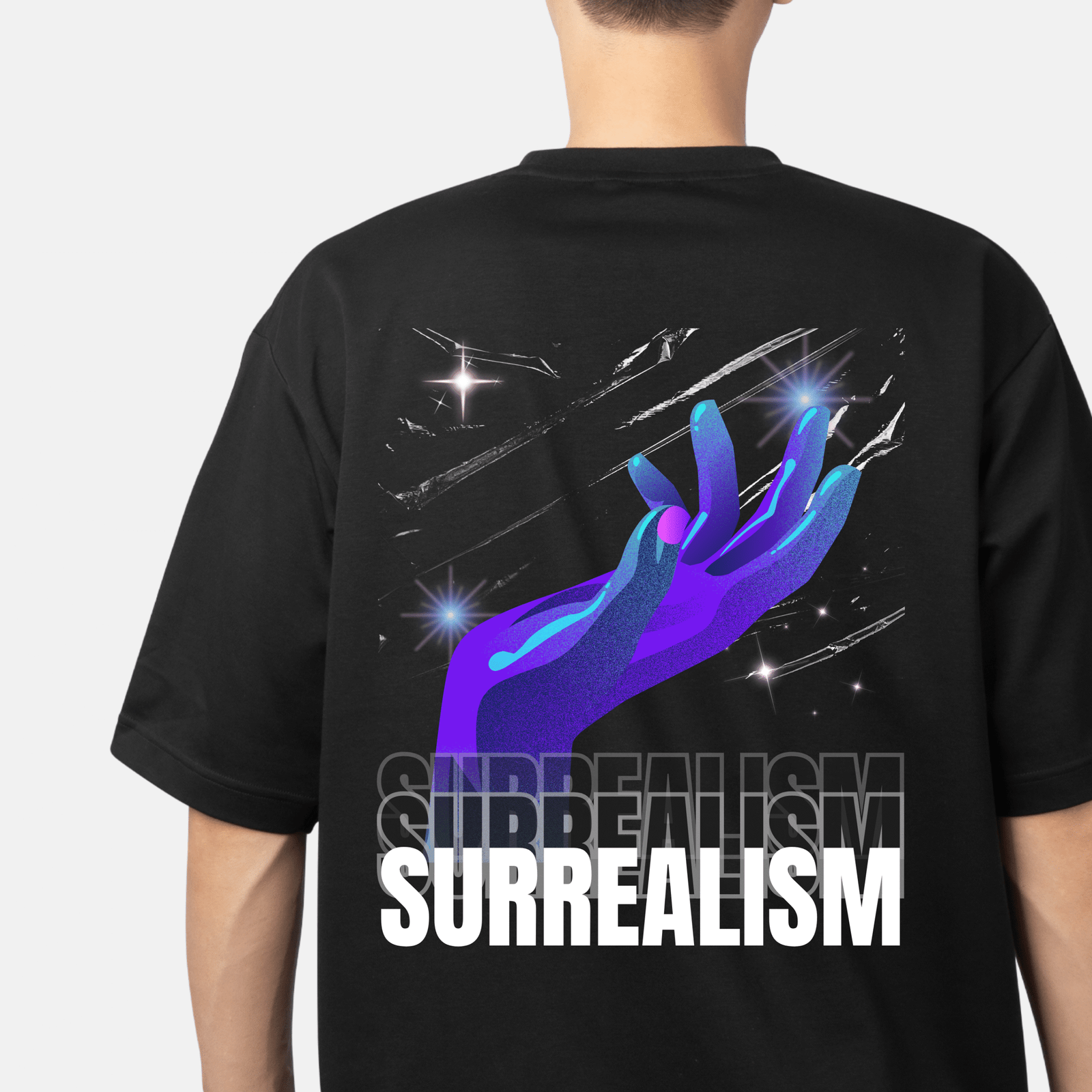 Surreal Glow Drop-Shoulder Tee