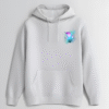Blue Butterfly Grid Hoodie
