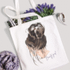 Purple White Tote Bag Mockup Beauty Phrase Instagram Post Beauty Girl Canvas